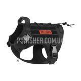 Шлея-жилет OneTigris Fire Watcher Dog Harness 2.0 для собак, Чорний