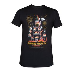 Dubhumans "Burning Kremlin Festival" T-shirt, Black, Small