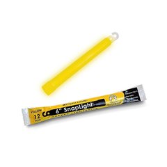 Хімічне джерело світла Cyalume Snaplight Safety Light Stick 12 годин, Прозорий, Хімсвітло, Жовтий