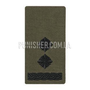 Погон M-Tac на липучці Підполковник (вишивка) Ranger Green, Olive Drab, Cordura, Підполковник