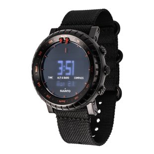 Годинник Suunto Core Black Red, Чорний, Альтиметр, Барометр, Будильник, Глибиномір, Дата, День тижня, Місяць, Календар, Час сходу/заходу, Другий часовий пояс, Компас, Підсвічування, Секундомір, Таймер, Термометр, Штормове попередження, Спортивний годинник