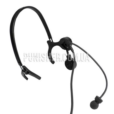 Thales Lightweight MBITR Headset USA for Kenwood (Used), Black