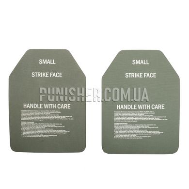 ESAPI (Enhanced Small Arms Protective Insert) REV.H Set - Small, Olive, Armor plates, 6, Small, Ceramic