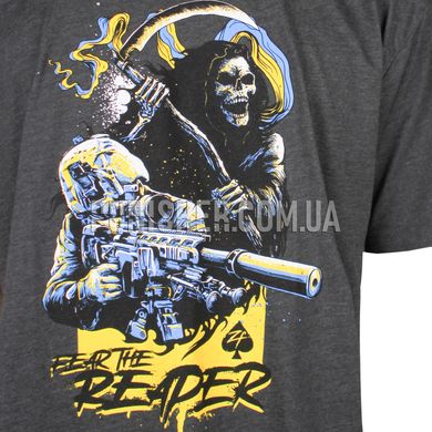 Zero Foxtrot Fear the Reaper T-Shirt, Grey, X-Large
