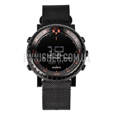 Suunto Core Black Red Watch, Black, Altimeter, Barometer, Alarm, Depth gauge, Date, Day of the week, Month, Calendar, Sunrise / sunset time, Second time zone, Compass, Backlight, Stopwatch, Timer, Thermometer, Storm advance, Sports watches