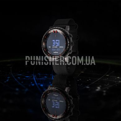 Suunto Core Black Red Watch, Black, Altimeter, Barometer, Alarm, Depth gauge, Date, Day of the week, Month, Calendar, Sunrise / sunset time, Second time zone, Compass, Backlight, Stopwatch, Timer, Thermometer, Storm advance, Sports watches