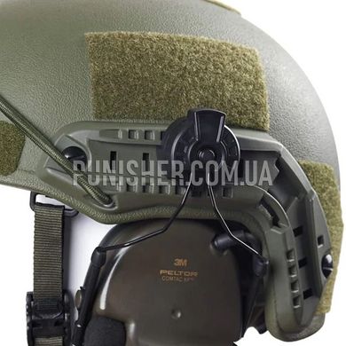 Комплект адаптеров Earmor ARC Helmet Rails Adapter M11-Peltor для крепления гарнитуры на шлем, Черный, Гарнитура, Peltor, Адаптеры на шлем