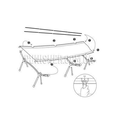 Кровать складная Naturehike NH19JJ006 ультралегкая, Olive, Кровати