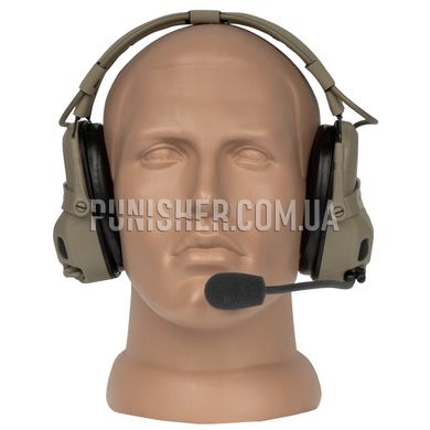 Ops-Core AMP Communication Headset - Connectorized, Tan, 22