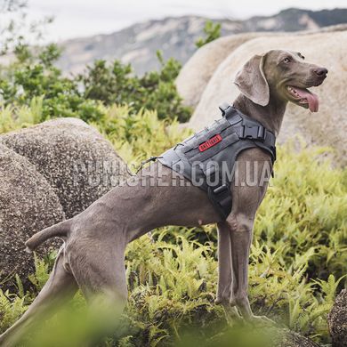 Шлея-жилет OneTigris Fire Watcher Dog Harness 2.0 для собак, Черный, Medium