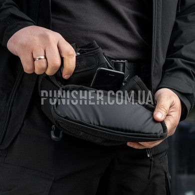 M-Tac Tactical Waist Bag Elite Hex, Black, 2 l