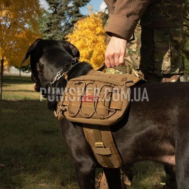 Тактичний рюкзак OneTigris Mammoth Dog Pack для собак, Coyote Brown, Large