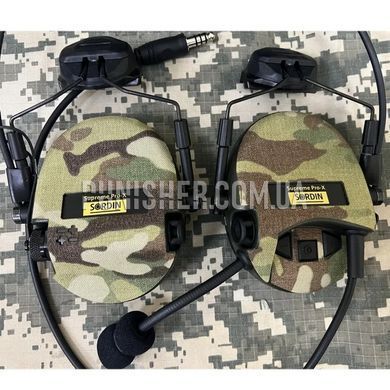 Текстильні камуфляжні наліпки для навушників MSA Sordin Supreme, Multicam, Гарнітура, Earmor, MSA Sordin, Інше
