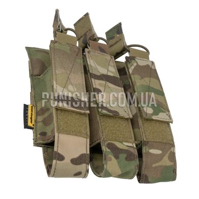 Emerson Modular Triple Mag Pouch for MP7, Multicam, 3, Molle, MP7, For plate carrier, 4.6, Cordura 500D