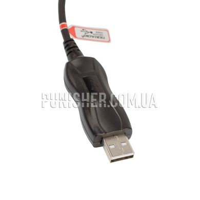USB-кабель Tidradio для програмування радіостанцій Baofeng, Чорний, Радіостанція, Кабель програмування, Kenwood/Baofeng