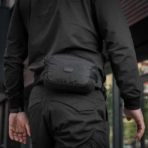 M-Tac Tactical Waist Bag Elite Hex Black buy with international delivery
