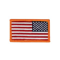USA American Flag Patch Reverse, Red, Textile