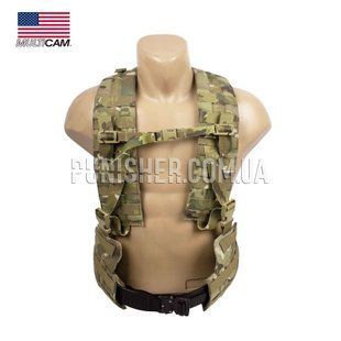 Швидкоз'ємний тактичний пояс Eagle Padded War Belt з плечевою системою H-Harness, Multicam, РПС