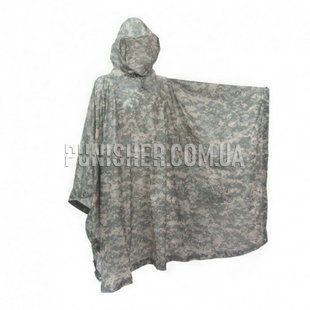 US Army Wet Weather Rain Poncho, ACU