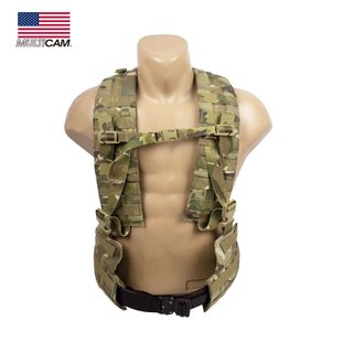 Eagle Padded War Belt H-harness Shoulder Battle Belt Suspender, Multicam, LBE