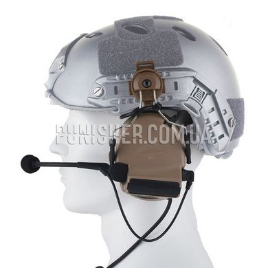 Z-Tac Comtac II Headset with Helmet Mount, DE