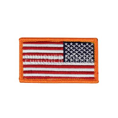 USA American Flag Patch Reverse, Red, Textile