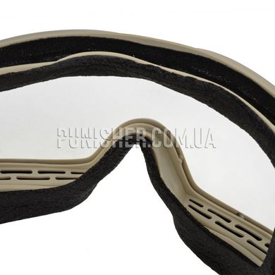 Комплект защитной маски ESS Profil NVG Unit Issue, Desert Tan, Прозрачный, Дымчатый, Маска