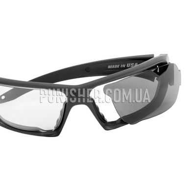Комплект балістичних окулярів ESS Rollbar, Чорний, Прозорий, Димчастий, Окуляри