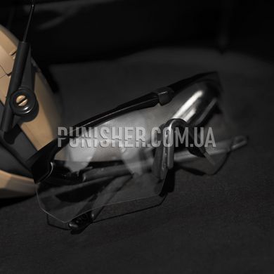 Балістичні окуляри ESS Crossbow з прозорою лінзою, Чорний, Прозорий, Окуляри