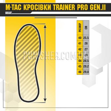 M-Tac Trainer Pro GEN.II Black/Grey Sport Shoes, Grey/Black, 44 (UA), Summer