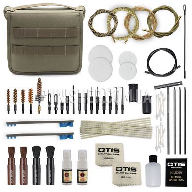 Набор для чистки оружия Otis T-MOD Cleaning Kit (5.56/7.62/9mm .45 cal), Coyote Brown, 9mm, 7.62mm, .45, 5.56, Наборы для чистки