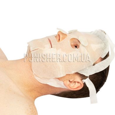 Протиопікова гідрогелева маска для обличчя NAR BurnTec Burn Mask 25x25 см, Белый, Противоожоговая повязка