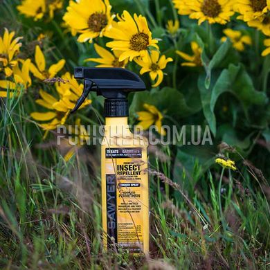 Sawyer Premium Insect Repellent Clothing, Gear & Tents Trigger Spray, Yellow
