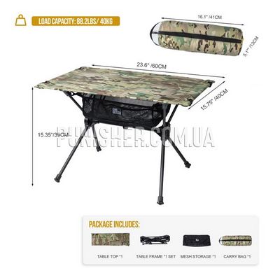 Складаний стіл OneTigris Worktop Portable Camping Table, Multicam, Стіл