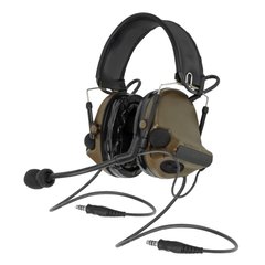 Активна гарнітура Peltor Сomtac III headset DUAL (Було у використанні), Coyote Brown, З наголів'єм, 23, Comtac III, 2xAAA