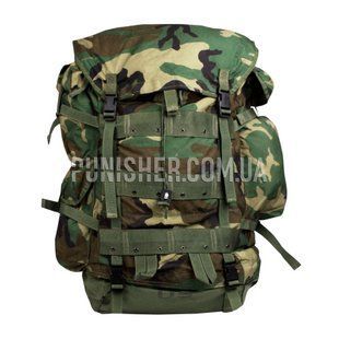 Польовий рюкзак Large Field Pack Internal Frame with Combat Patrol Pack (Був у використанні), Woodland, 90 л