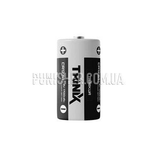 Батарейка Trinix CR123A 3V LiMnO2 1700mAh, Серый/Черный, CR123A