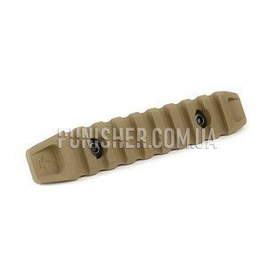 KPYK Picatinny Rail for 9 slots with M-Lok mount, Coyote Tan, M-Lok, Picatinny rail