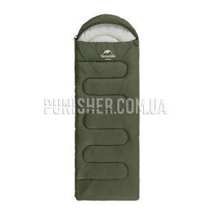 Спальний мішок Naturehike Y150L NH21MSD08, лівий, Olive Drab, Спальний мішок