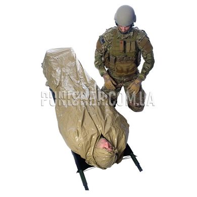 TacMed Solution Helios System, Coyote Tan, Survival Blanket
