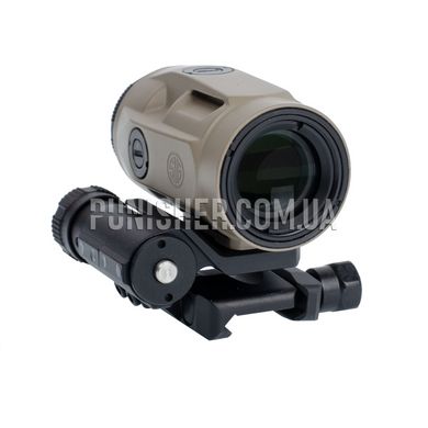 Sig Sauer Romeo-MSR 1x20mm Red Dot Sight with 3x22 Juliet3-Micro Magnifier, DE, Collimator, 1x, 2 MOA