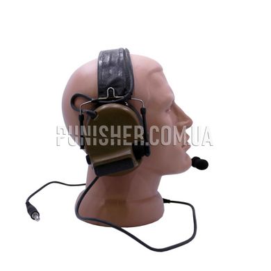 Активная гарнитура Peltor Сomtac III headset DUAL (Бывшее в употреблении), Coyote Brown, С оголовьем, 23, Comtac III, 2xAAA