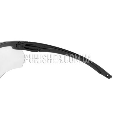 Баллистические очки ESS Crossbow с прозрачной линзой и накладкой, Черный, Прозрачный, Очки