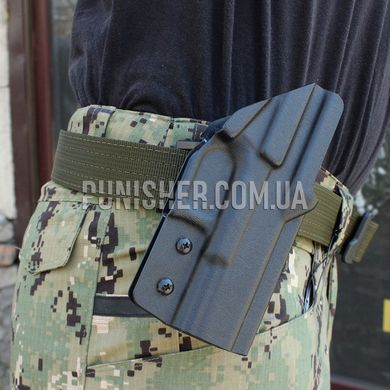 Кобура с поясной платформой DaraHolsters Double Loop, Черный, Glock