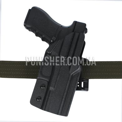 DaraHolsters Double Loop Platform Holster, Black, Glock