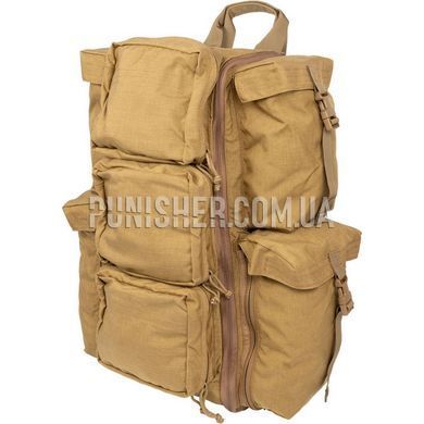 North American Rescue Warrior Aid and Litter Kit (WALK), Coyote Brown, Bandage, Hemostatic Gauze, Decompression needles, Medical scissors, Medical cards, Nasopharyngeal airway, Occlusive dressing, Strap cutter, Heating blanket, Turnstile, Traction splint, Eye shield