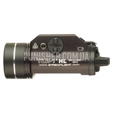 Ліхтар тактичний Streamlight TLR-1 HL Long Gun Light Kit з виносною кнопкою, Чорний, Ліхтар, Білий, 1000