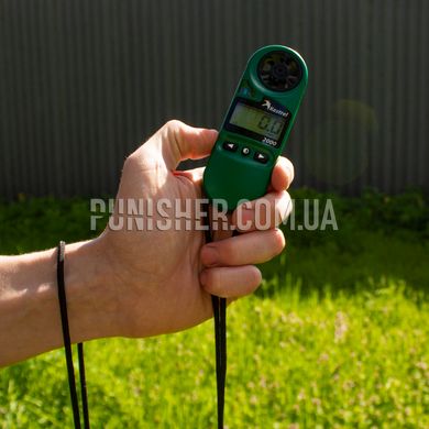 Kestrel 2000 Handheld Weather Meter, Green, 2000 Series, Wind Chill, Outside temperature, Wind speed