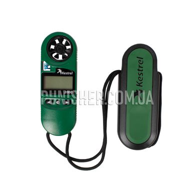 Метеостанція Kestrel 2000 Handheld Weather Meter, Зелений, 2000 Series, Вітро-холодовий індекс, Зовнішня температура, Швидкість вітру