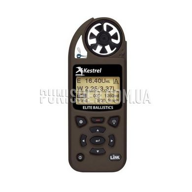 Kestrel 5700 Elite Weather Meter with Applied Ballistics, DE, 5000 Series, Atmospheric vise, Height above sea level, Relative humidity, Wind Chill, Saving measurements, Outside temperature, Heat index, Wind direction, Dewpoint, Wind speed